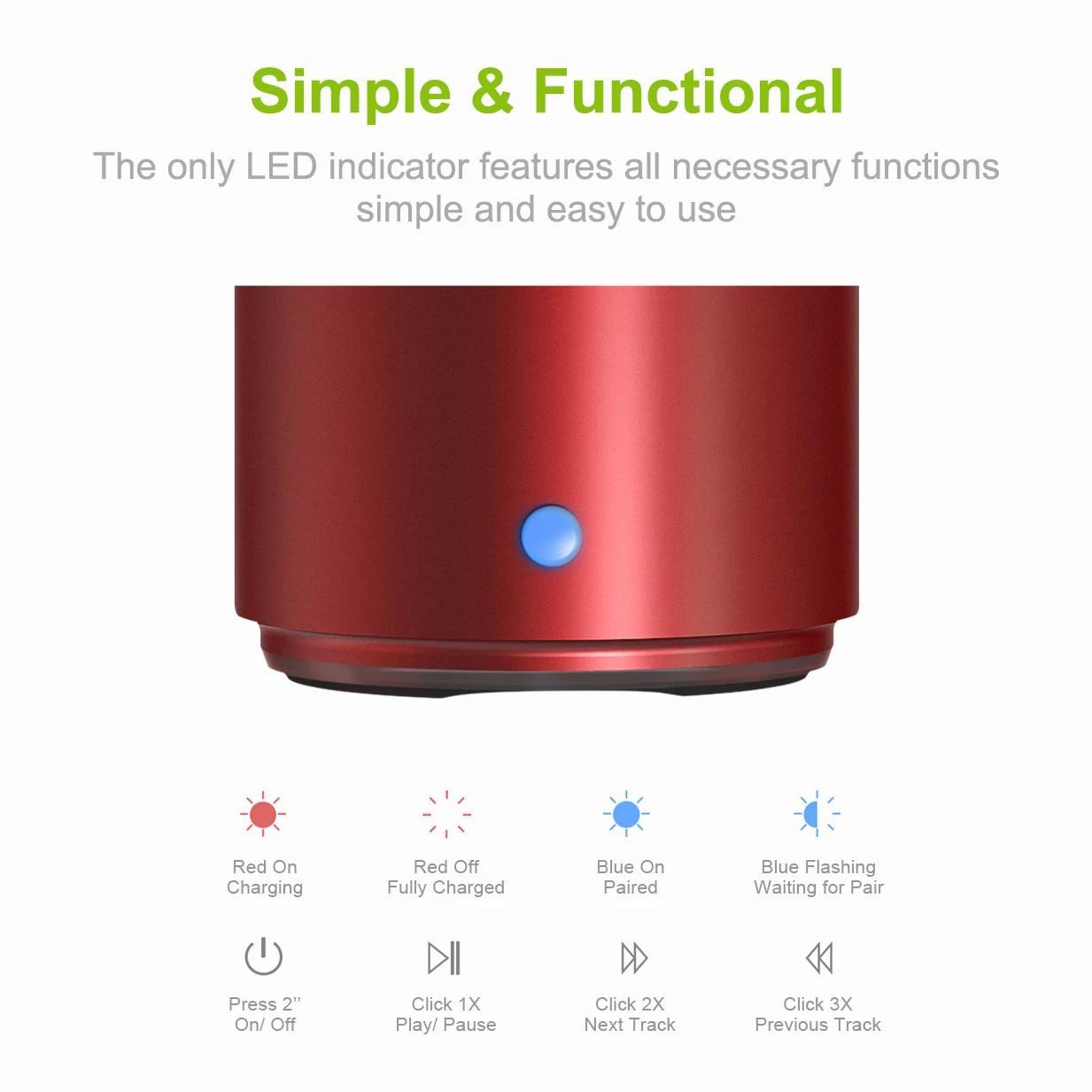 EWA – étui de voyage A106 Pro, haut-parleur Bluetooth Portable avec radiateur de basses personnalisé