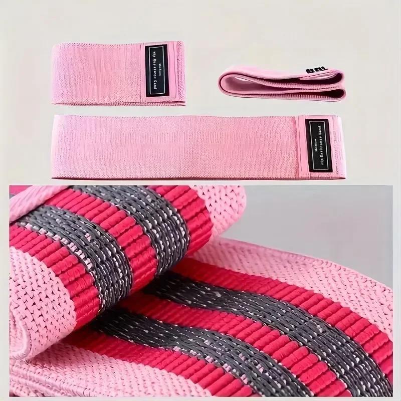 Bandes de Résistance en Tissu pour Hanches et Fessiers, Élastiques de Musculation pour Cuisses, Cerc