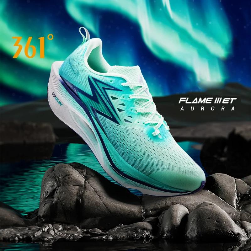 361 Degrees Flame 3.0 ET Chaussures de course pour hommes, respirantes, confortables, stables, rebon