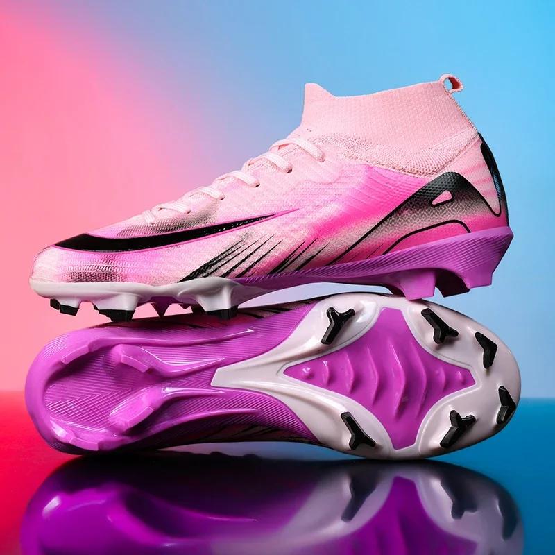 Nouveaux hommes bottes de Football chaussures d'entraînement FG chaussures de Football ultralégères