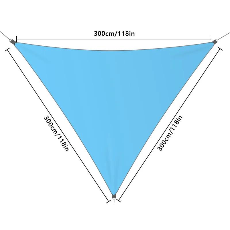 Bâche de camping étanche, tente triangulaire, voile d'ombrage solaire, auvent touristique extérieur,