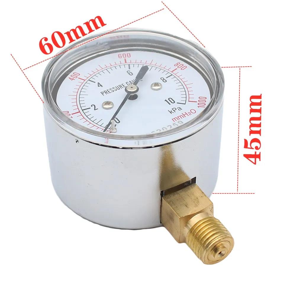 Manomètre à membrane YE60 10KPa, compteur de gaz protégé par surpression, micro-pression, compteur K