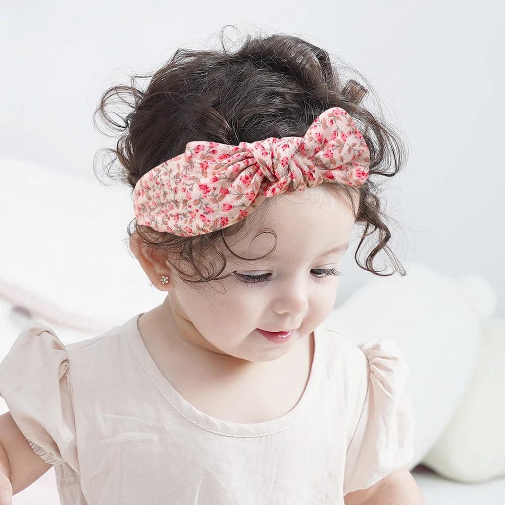 3 pièces bébé filles bandeau ensemble nœud noeud tête enveloppement pansement enfants tout-petits ch