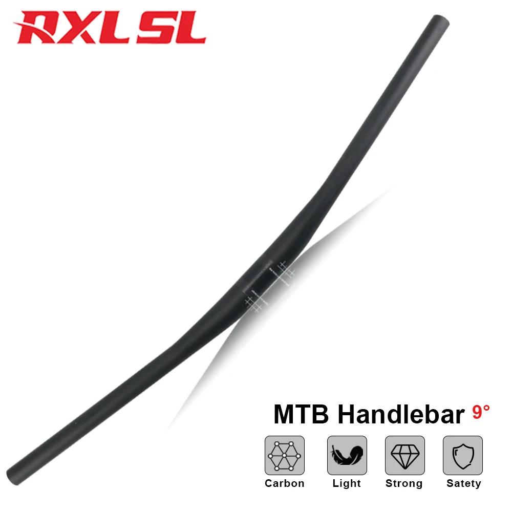 RXL SL 9-Guidon plat en carbone résistant pour VTT, guidon de vélo, accessoires de VTT, UD 256, 31.8