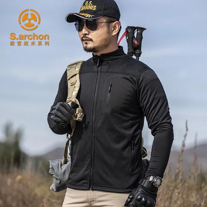 Veste tactique polaire légère pour hommes, manteau de travail militaire américain, printemps-automne