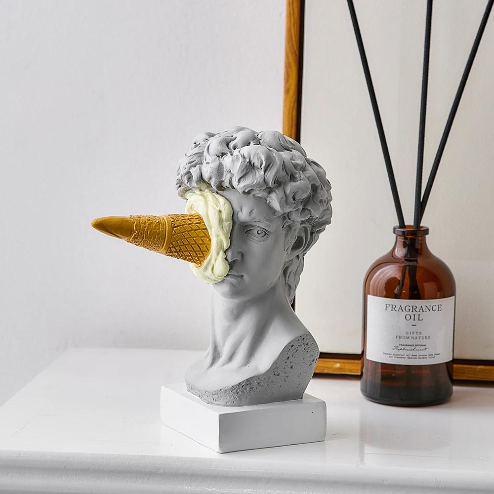 Statue de David, Figurine nordique moderne, décoration artistique de bureau, décoration de maison