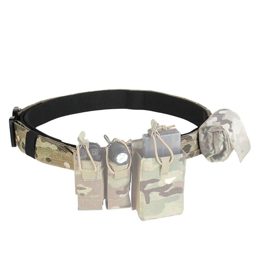 VULPO 2 pouces tactique Ronin Style ceinture deux couches à dégagement rapide boucle en métal ceintu