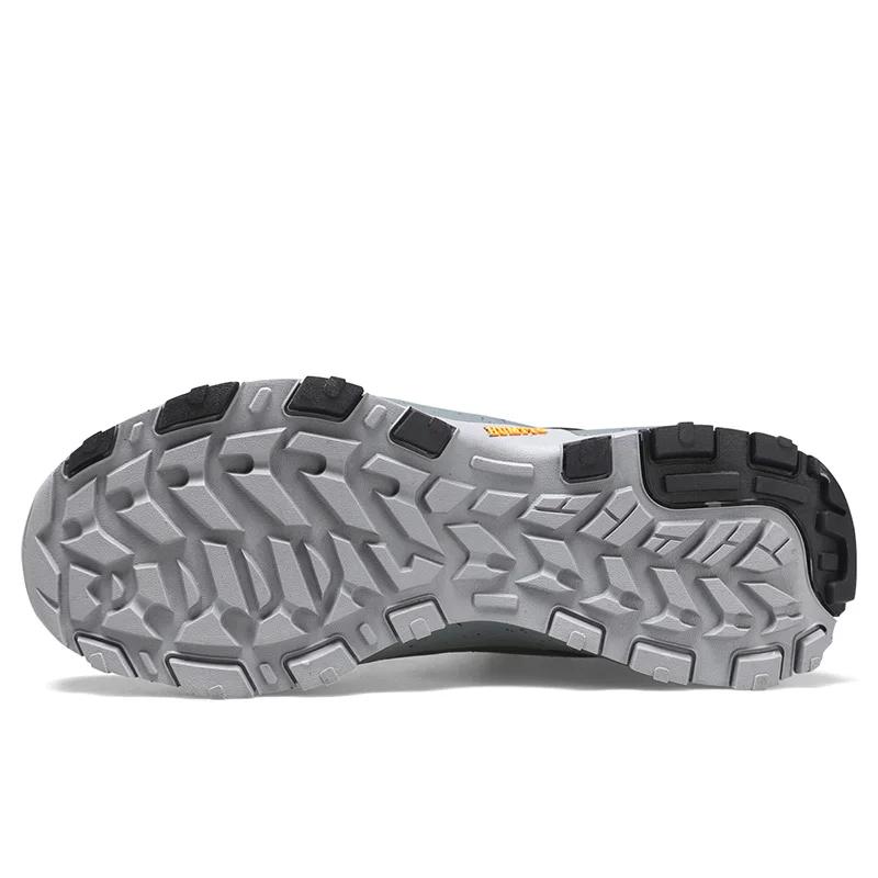 HUMTTO-Chaussures de Randonnée en Cuir pour Homme, Baskets d'Escalade Imperméables, Bottes de dehors