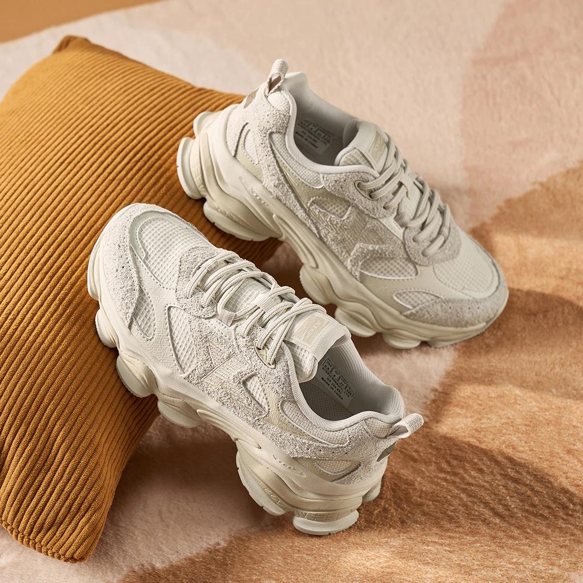 Chaussures de sport décontractées vintage femmes Xtep 2025 - Baskets extérieur semelle optique mode chinoise