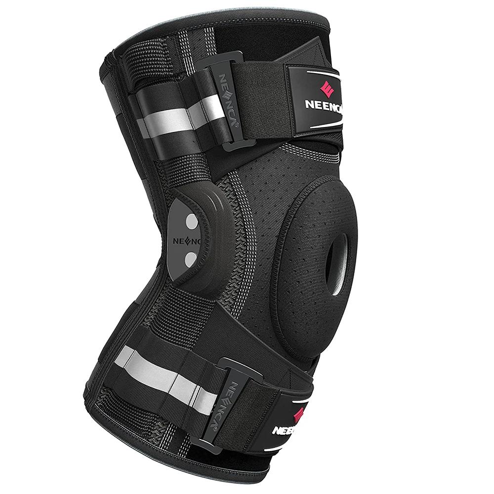 Genouillère articulée, stabilisateurs double face, soutien du genou pour soulager la douleur au geno