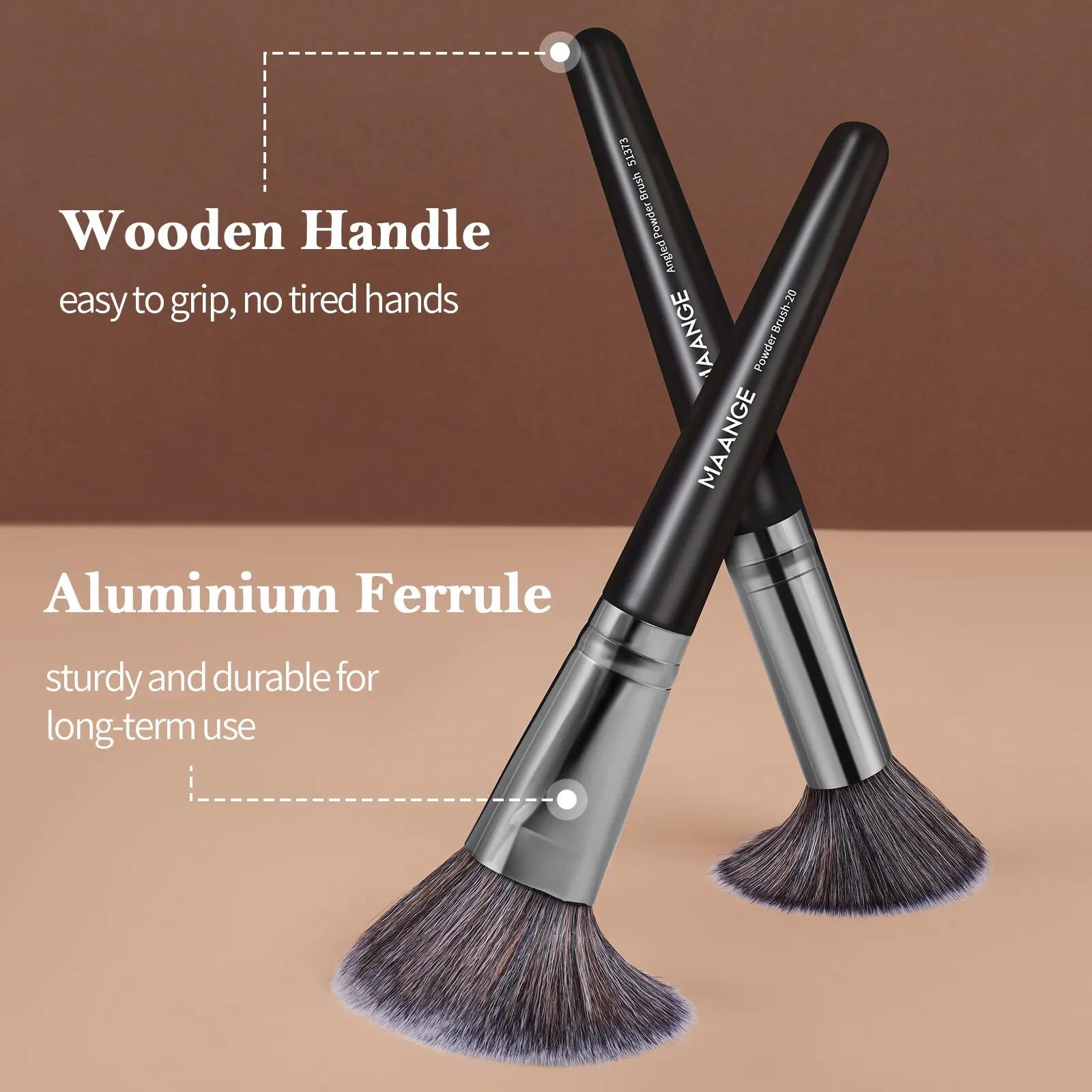 MAANGE 25 boîte-cadeau ensemble de pinceaux de maquillage des yeux du visage professionnel brosses p