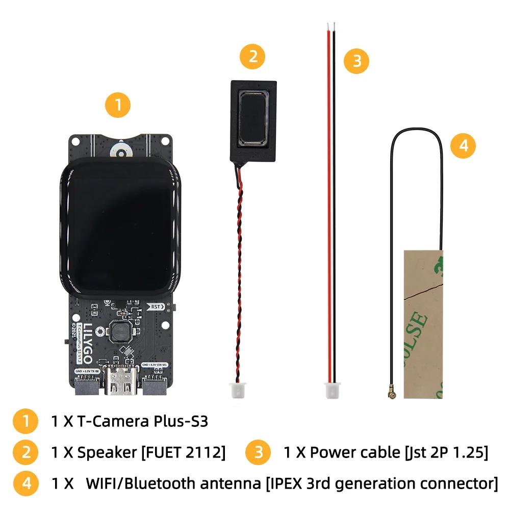 LILYGO® T-Camera-Plus-S3 Carte de développement de caméra 2/5 millions de pixels technologie de visi