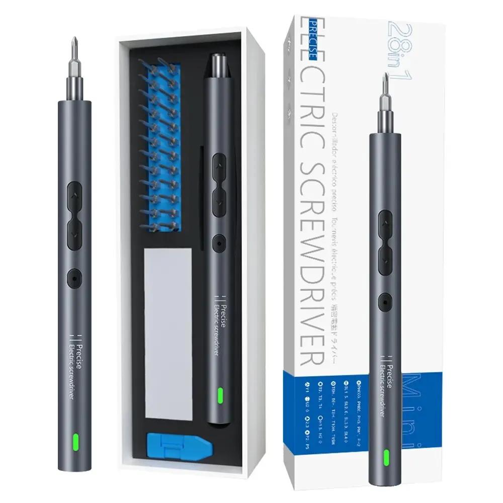 Tournevis électrique 28 en 1, ensemble de précision, Kit d'outils électriques, Mini petites embouts
