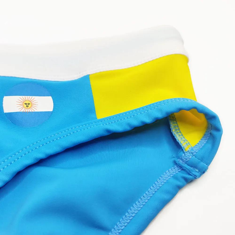 Slip de bain sexy sportif pour hommes - Natation surf maillot drapeau mot tasse plage