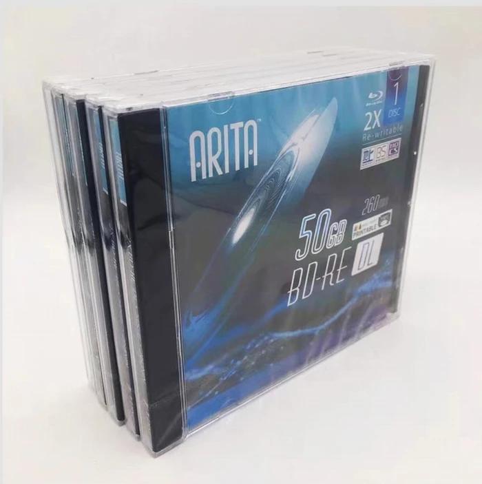 Disque Blu-Ray BD-RE DL 50 Go 2 disques Bluray vierges BDRE double couche réinscriptibles paquet de