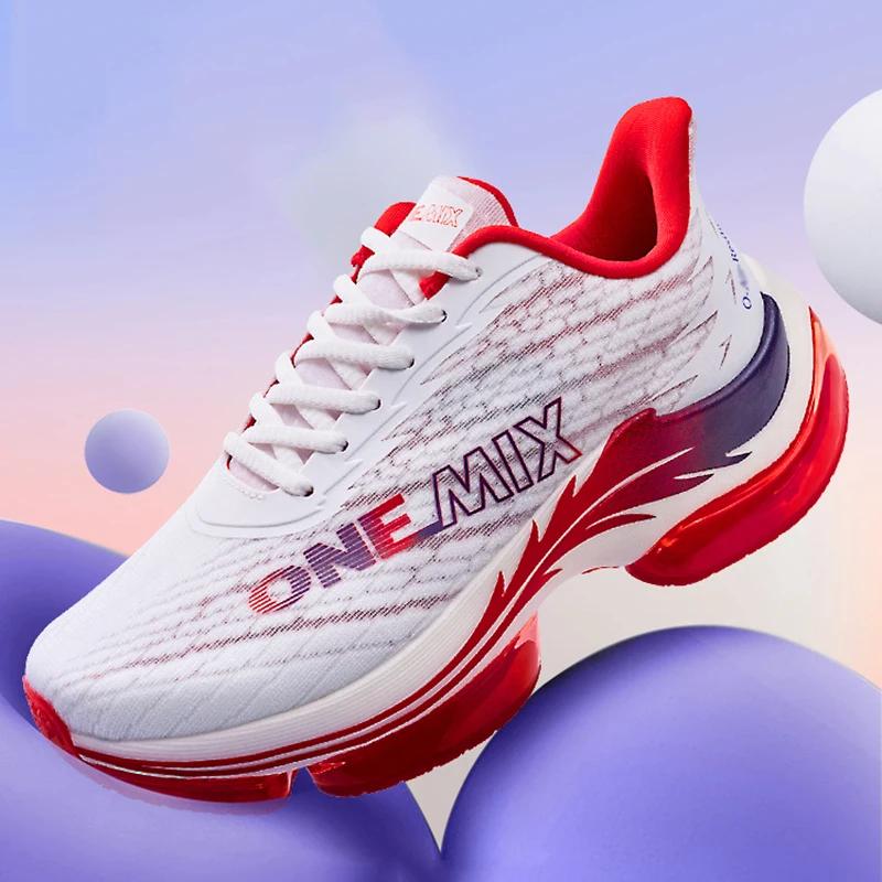 ONEMIX chaussures de course à coussin d'air pour femmes été léger maille Surface respirant baskets e