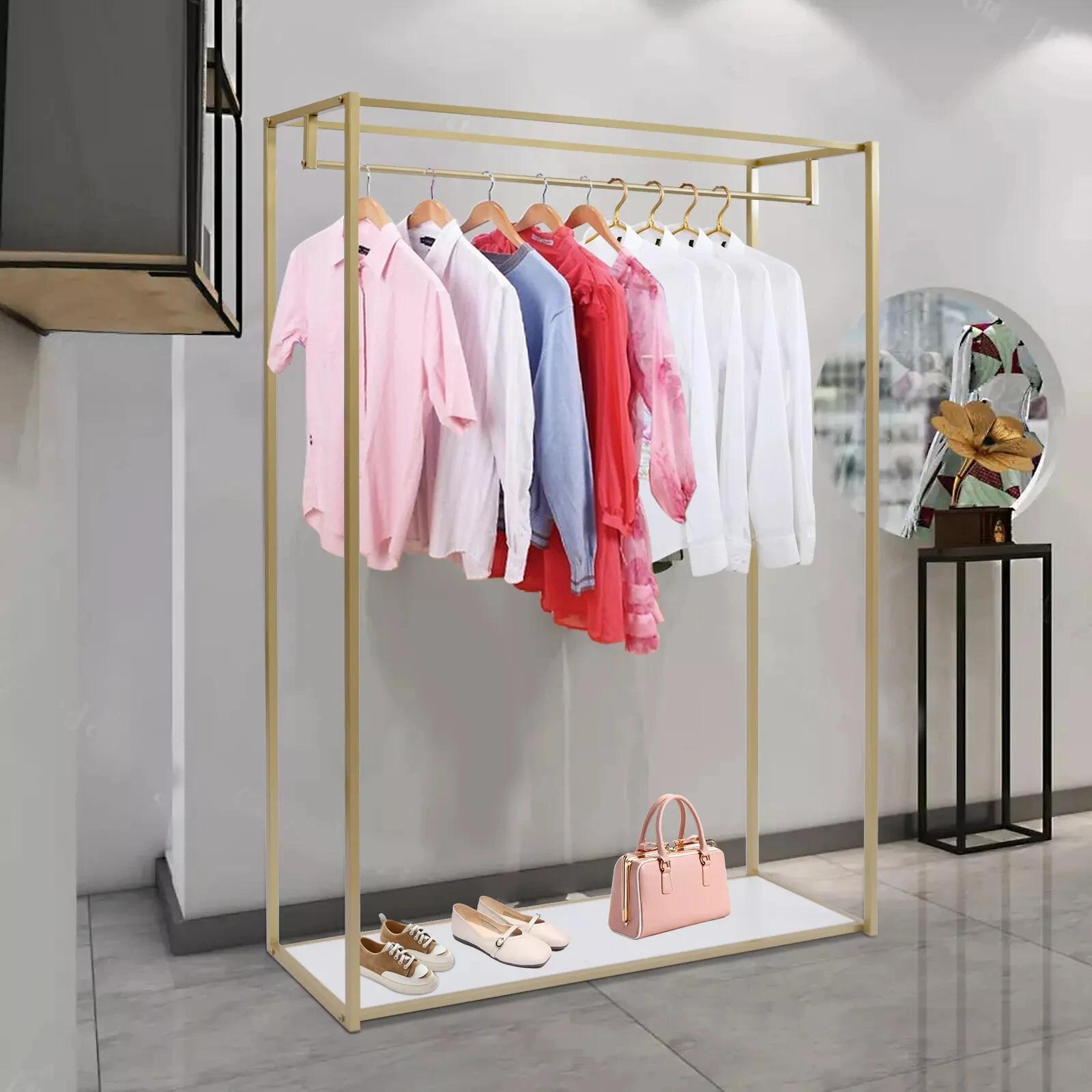 Présentoir à Vêtements au Sol T1-Or RapDuty, Placard à Vêtements T1 grill T1, Étagère de Rangement,