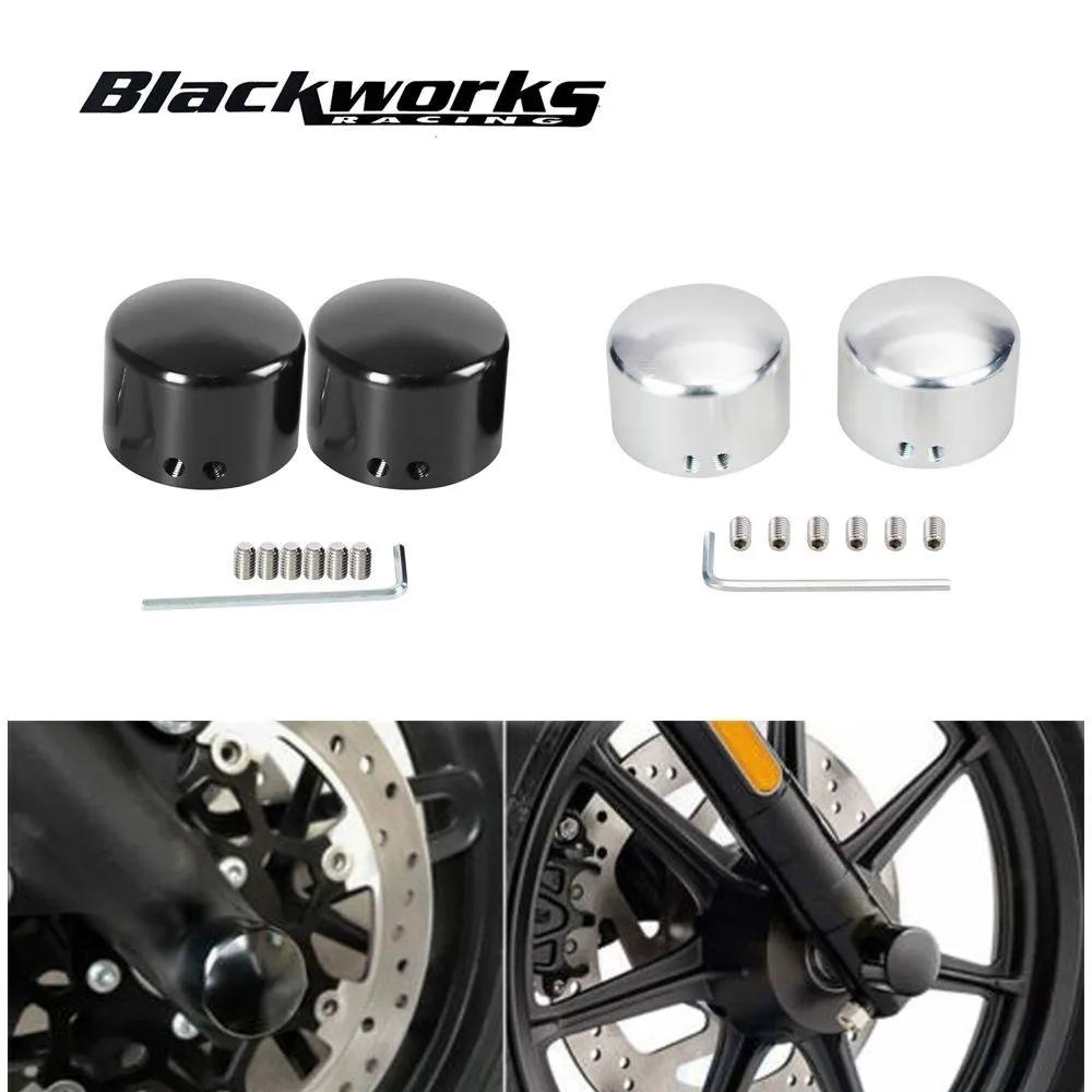 Moto Réglable Essieu Avant Écrou Boulon Capuchon pour Harley Sportster 883 1200 Dyna VRSCA V Rod 200
