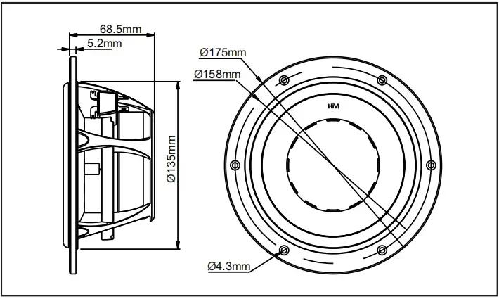 HiVi-Unité de pilote de haut-parleur Midwoofer en néodyme, cône en PP mixte, prenant en compte le di