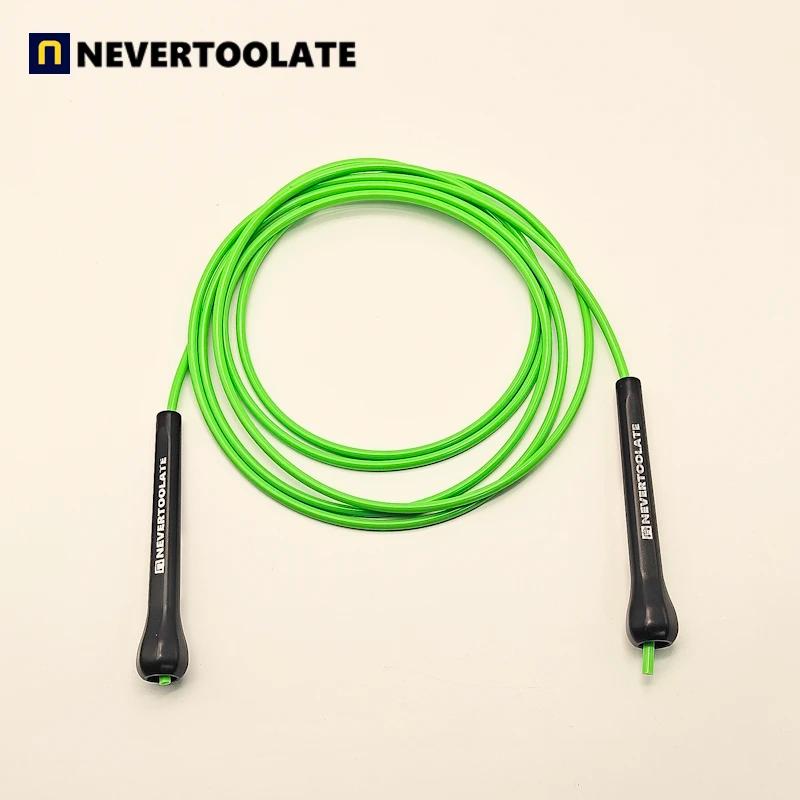 NEVERTOOLATE TPU PVC 10.5FT 3.2m x 5mm PVC vitesse double sous corde à sauter tours fitness crossfit