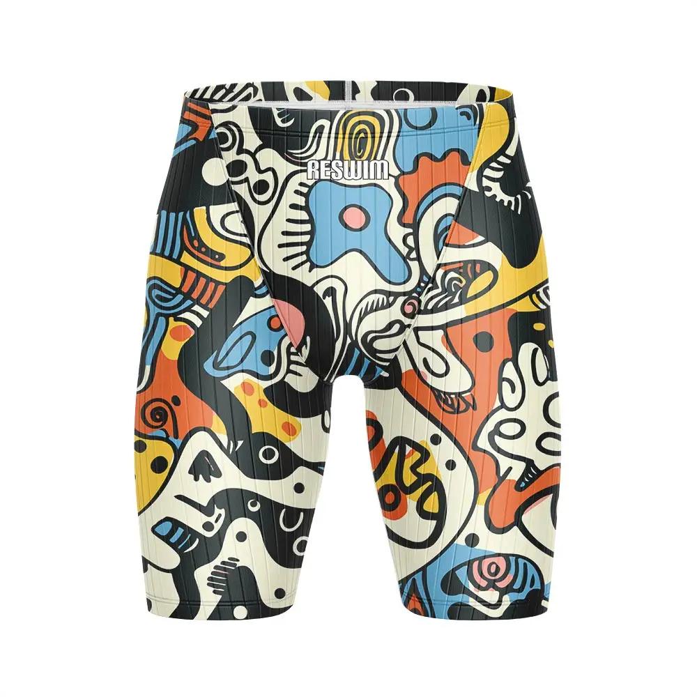 Maillot de bain imprimé pour hommes, short de bain à séchage rapide, pantalon serré, pour la plage,