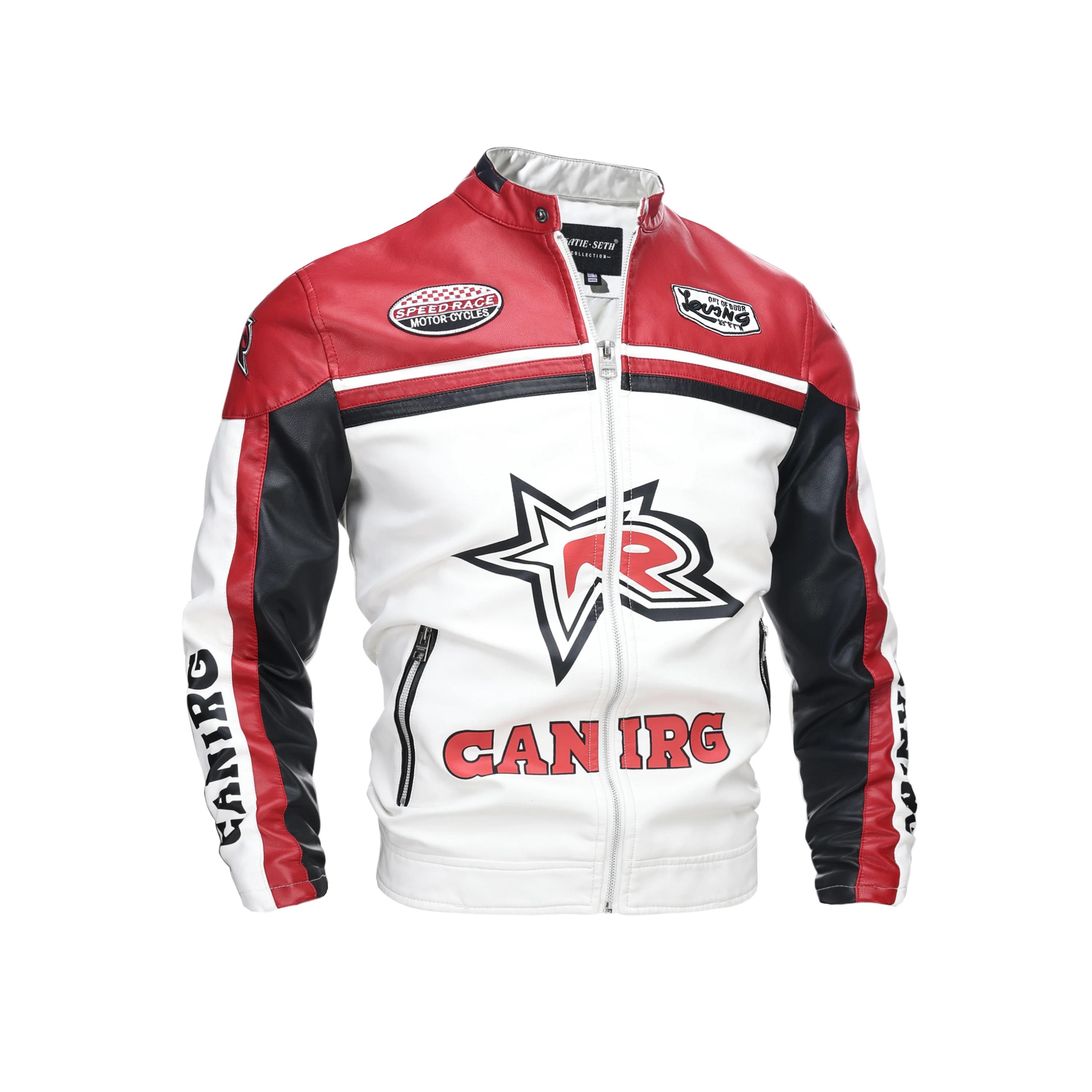 Vestes en cuir pour hommes automne décontracté moto veste en polyuréthane Biker manteaux en cuir mar