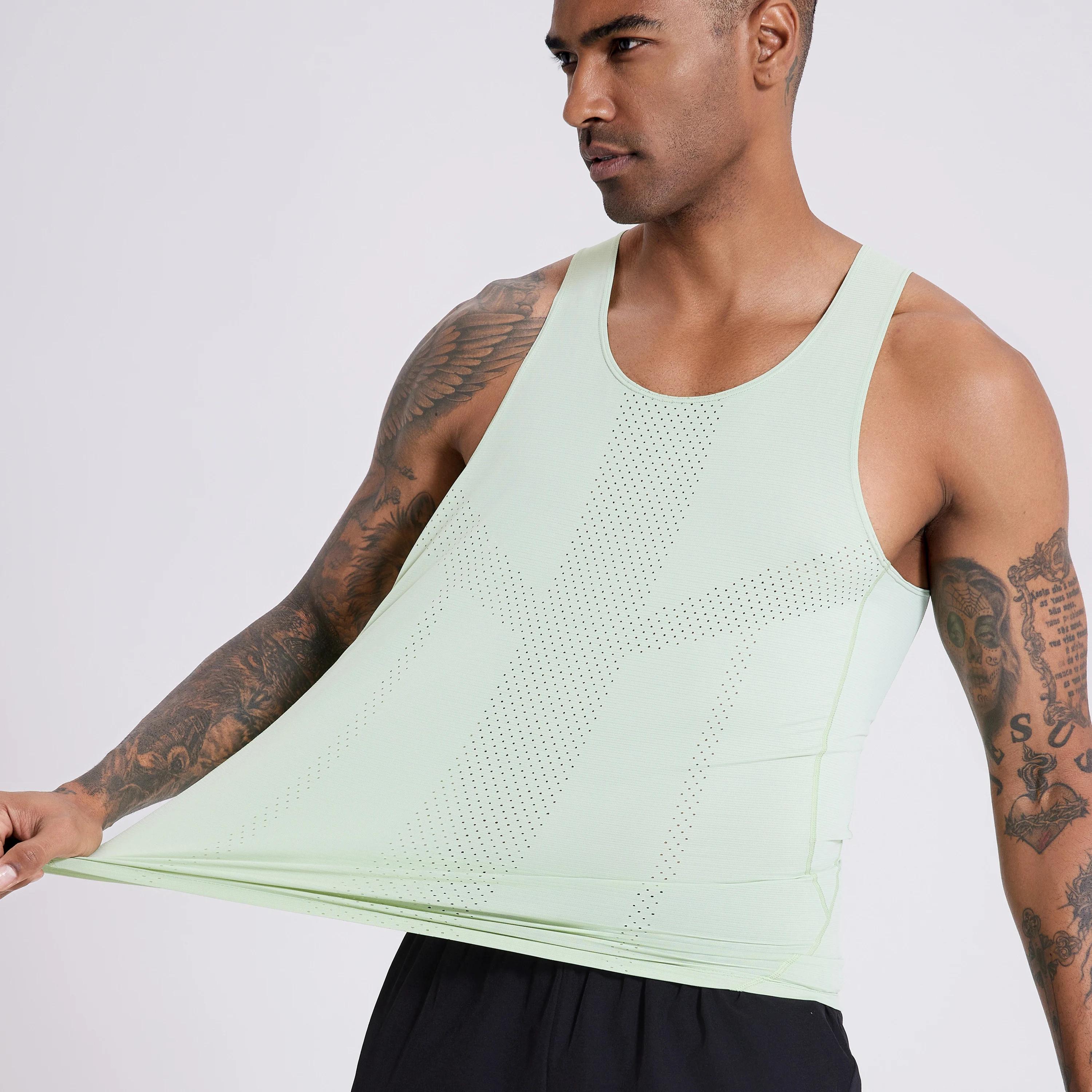 Débardeur athlétisme homme femme course vitesse gym fitness sans manches sportif