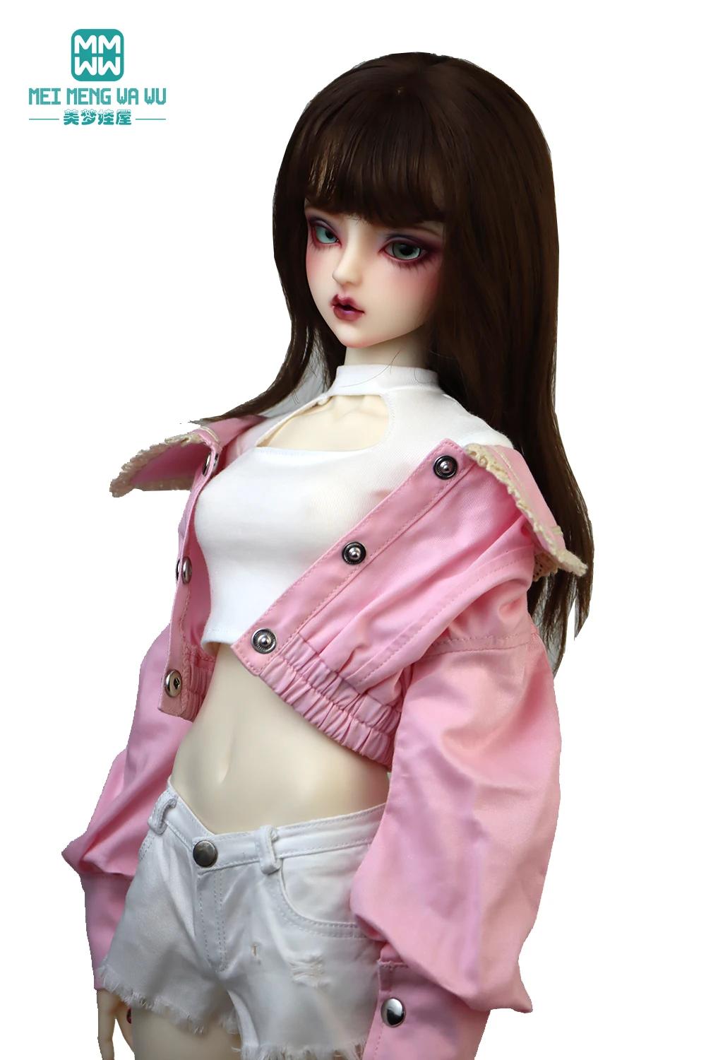Vêtements de poupée à rotule pour filles, jupes en jean, vestes à la mode, accessoires de jouet, cad