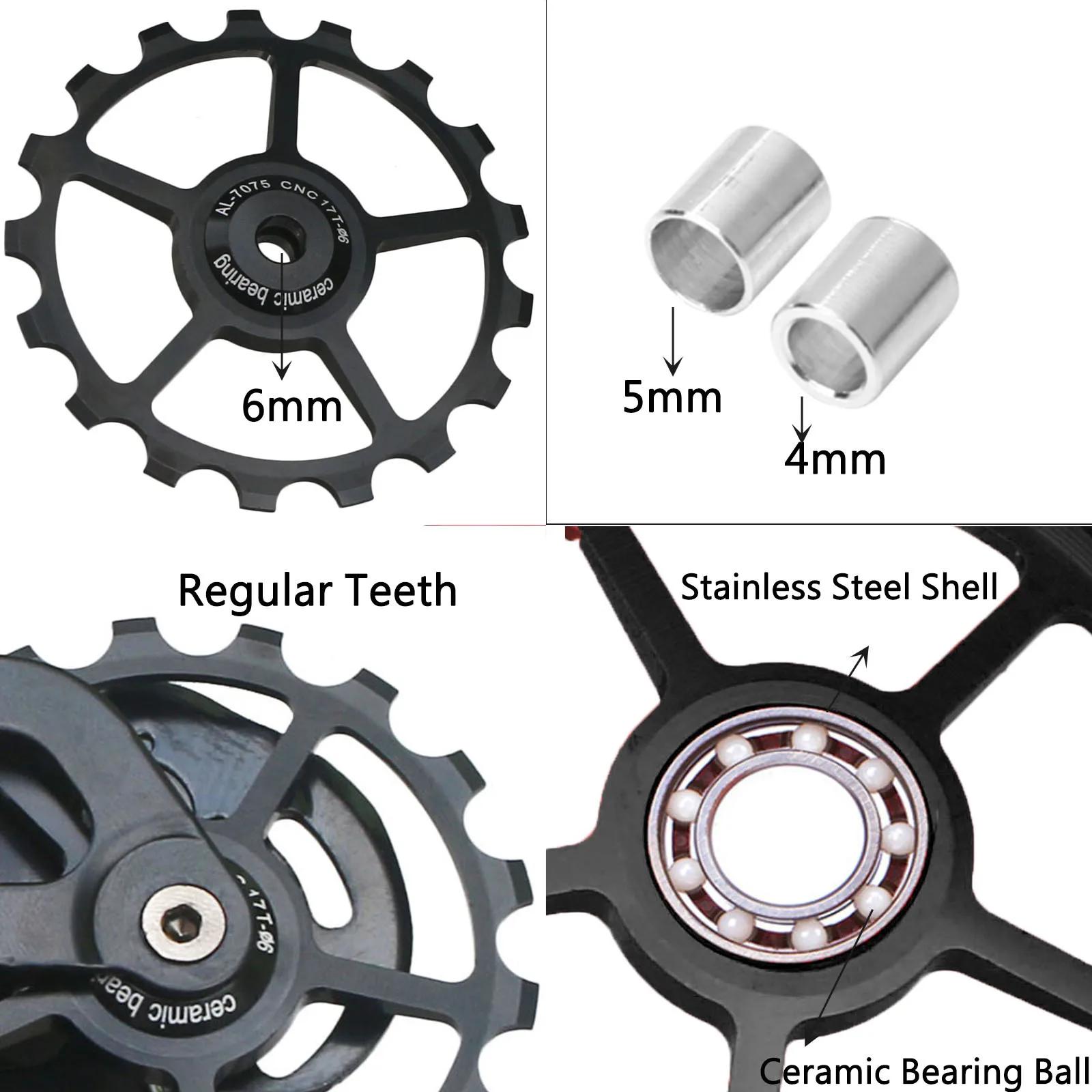 10T 11T 12T 13T 14T 15T 16T 17T vtt vélo de route dérailleur arrière poulie rouleau roulement en cér