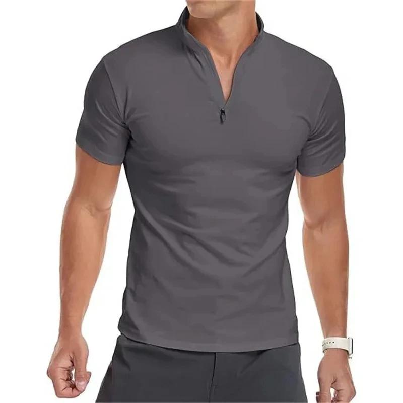 T-Shirt de sport à manches courtes pour hommes, hauts de Fitness, t-shirts de Compression, pull à fe
