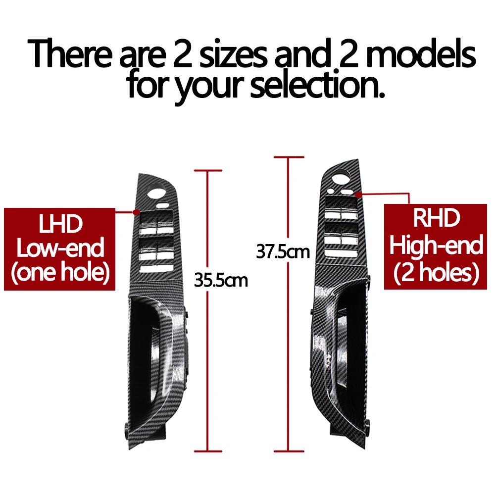 Poignée de traction d'accoudoir de porte intérieure en Fiber de carbone LHD RHD, pour BMW série 3 E9
