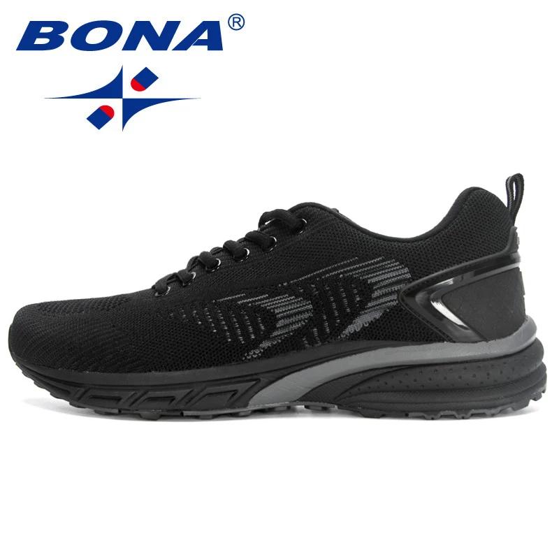 BONA-Baskets confortables à lacets pour hommes, chaussures de course, de marche et d'athlétisme, sty