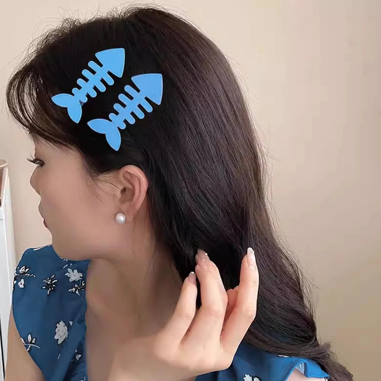 Pince à cheveux en arête de poisson mate pour filles, petites Barrettes, Clips latéraux pour femmes,