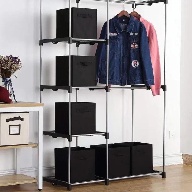 Organisateur de tiroir d'armoire de poubelle de rangement de tissu non tissé, boîte de rangement de