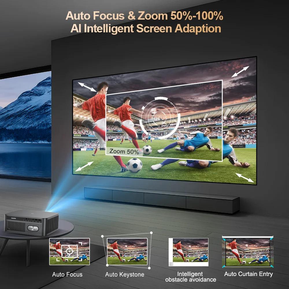 ThundeaL TD98Pro 1080P projecteur Full HD 4K Android WiFi Projetor mise au point automatique TD98 Pr