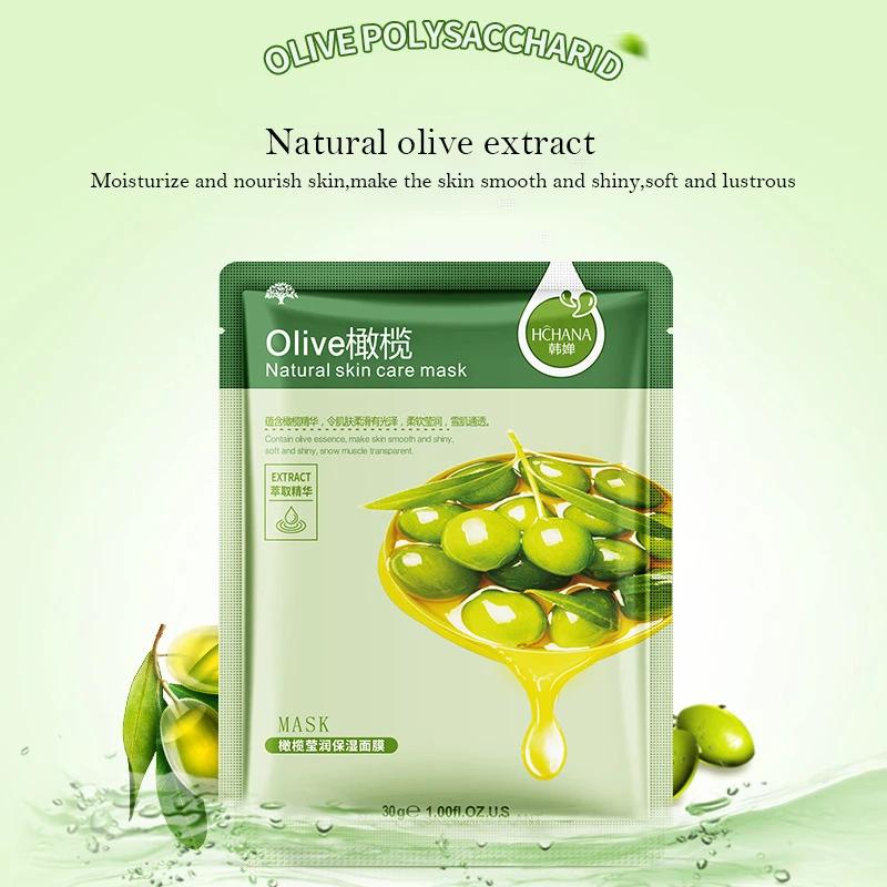 30 pièces Fruits frais masques faciaux soins de la peau du visage hydratant raffermissant hydratant