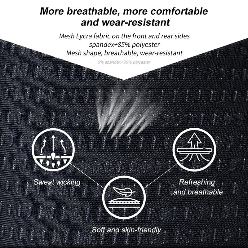 X-TIGER Shorts de Cyclisme Hommes avec Coussin 5D Gel Rembourré, sous Vetement Cycliste VTT Séchage