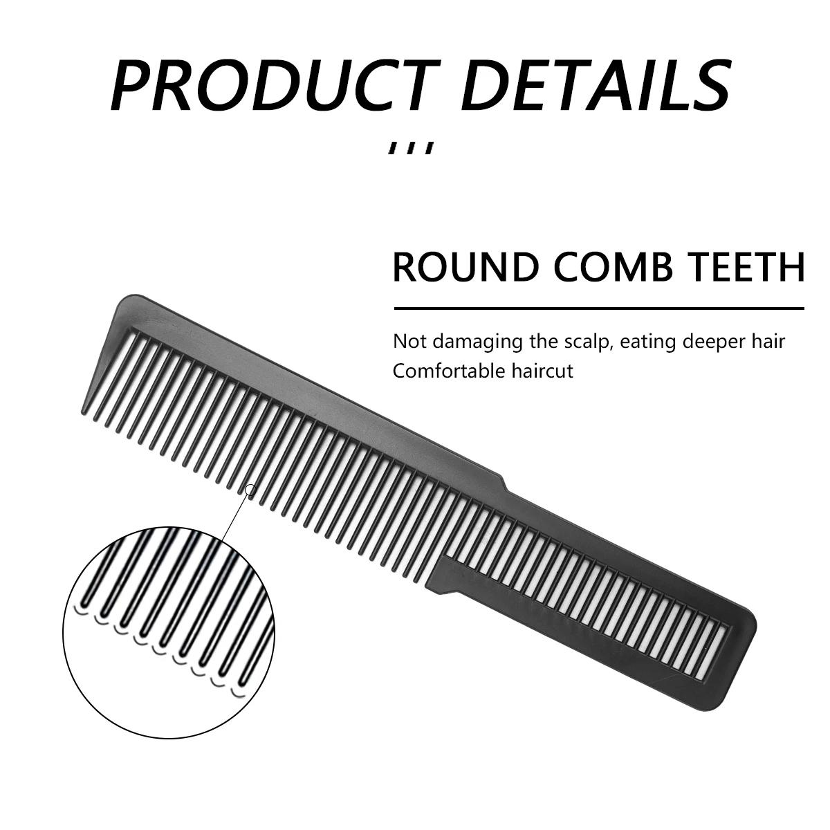 Peigne professionnel en plastique à double usage pour Salon de coiffure, antistatique, pour barbiers