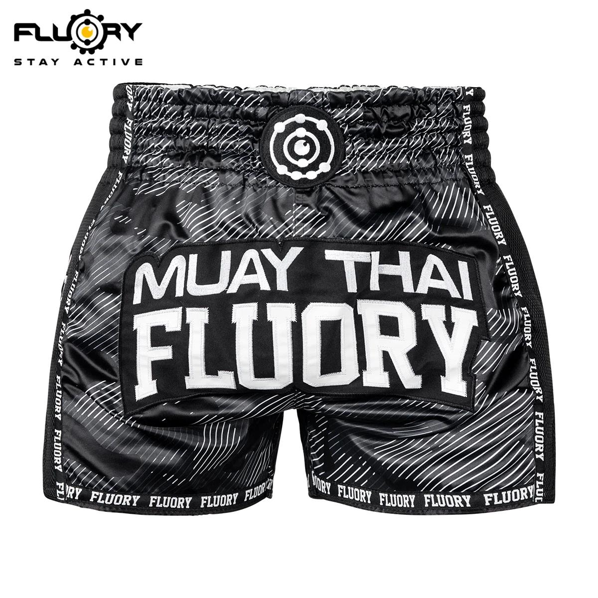FLUORY MMA combat Muay Thai Shorts Boxer entraînement sport haute qualité Kick Boxing Fitness pantal