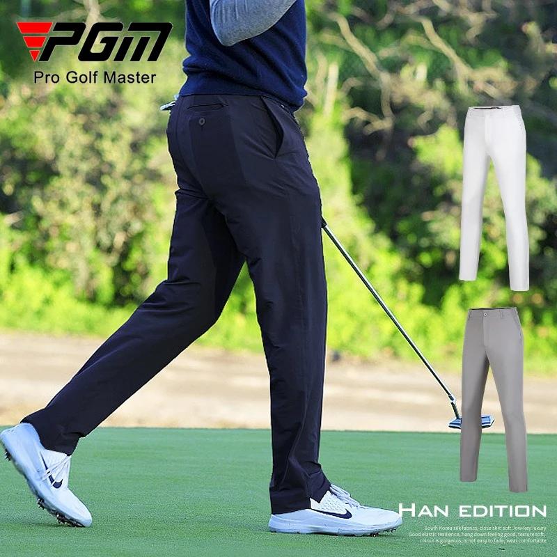 Pantalon de golf pour hommes, pantalon de sport à haute élasticité avec bande élastique à la taille,