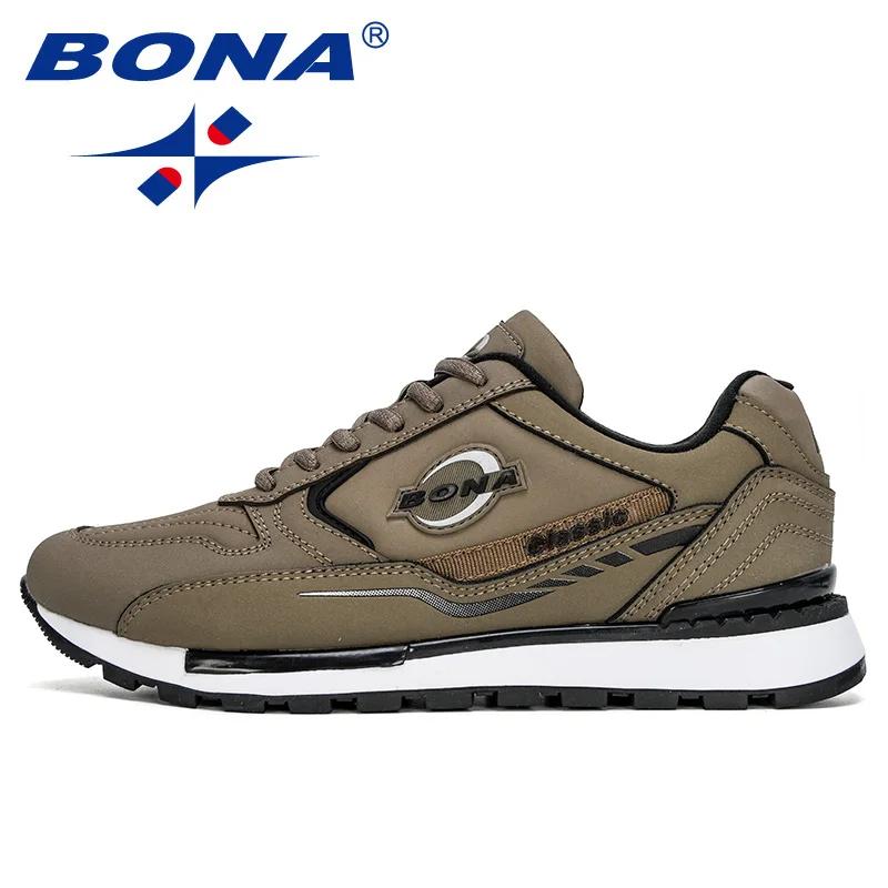 BONA 2023 nouveaux créateurs homme anti-dérapant chaussures de Jogging chaussures de course à la mod
