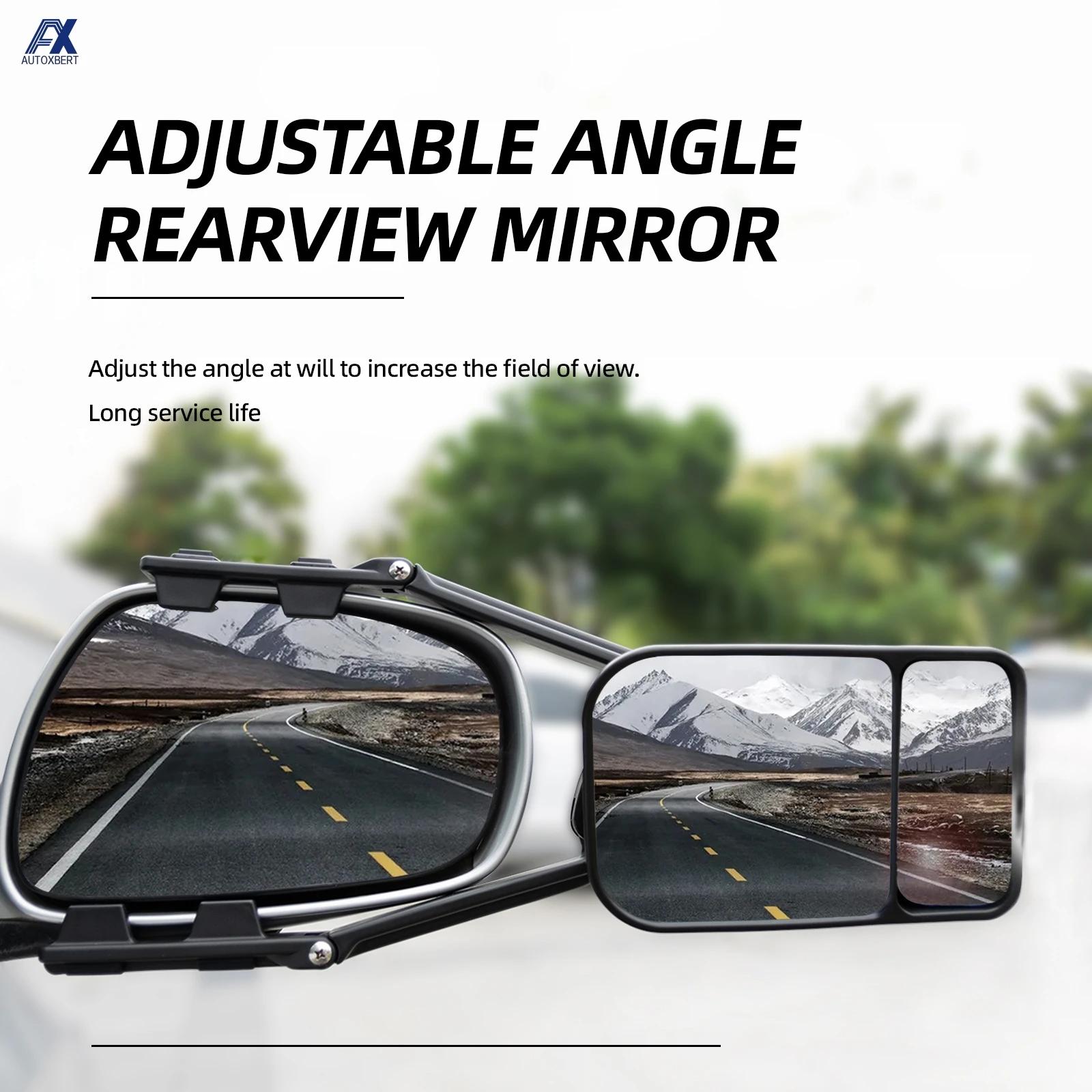 Miroir de remorquage de remorque réglable, Extension de miroir d'aile de remorque, miroir d'angle mo