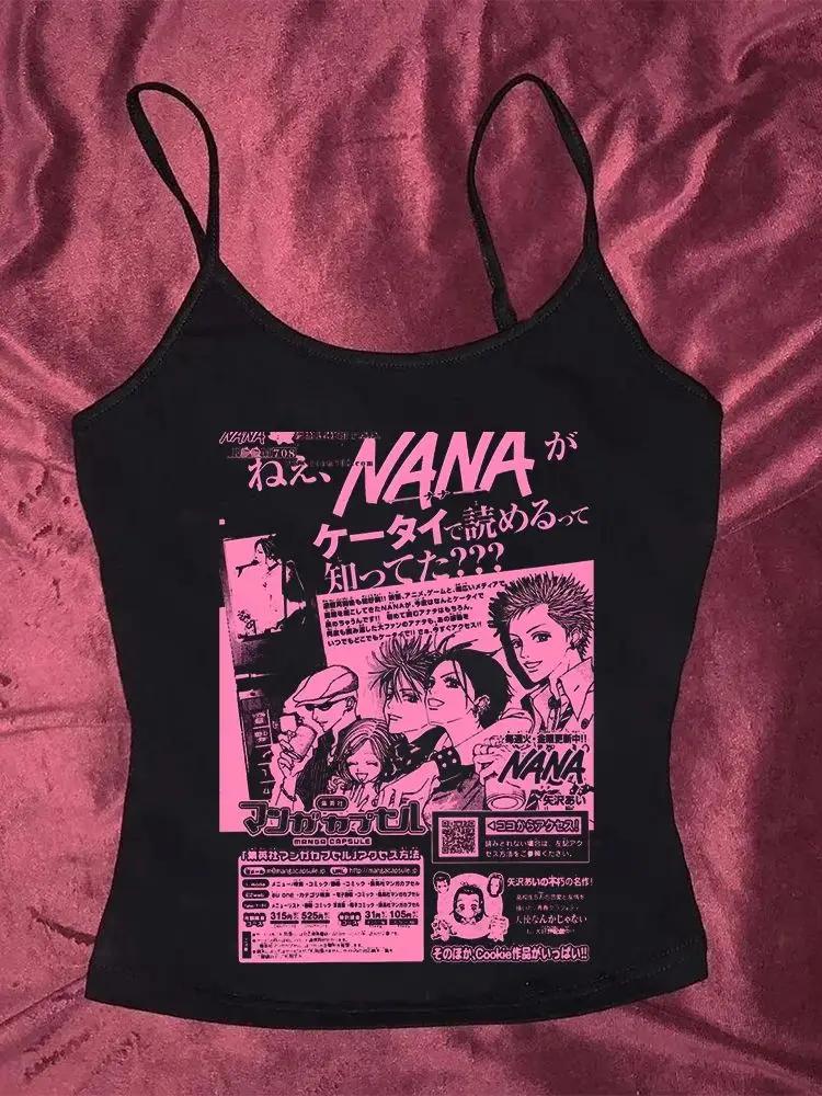 Y2k Nana Osaki graphique t-shirts décontracté Harajuku Streetwear vêtements japonais mode Rock Punk