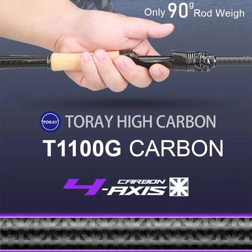Canne à pêche Histar Magician Toray en carbone haute performance 46T+T1100G, action rapide, spinning