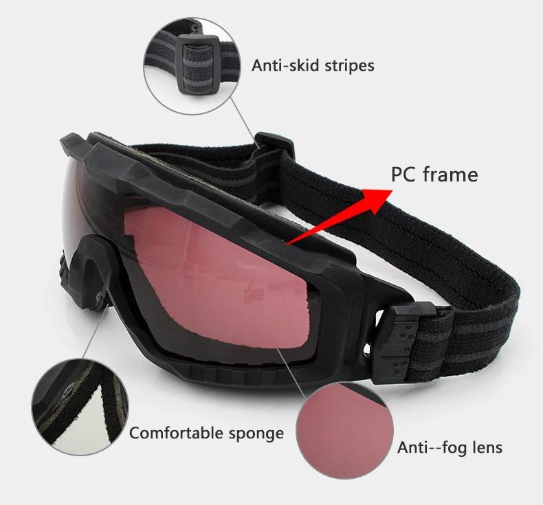 SI M ALPHA lunettes de soleil de Ski antibuée lunettes de soleil de cyclisme lunettes militaires lun