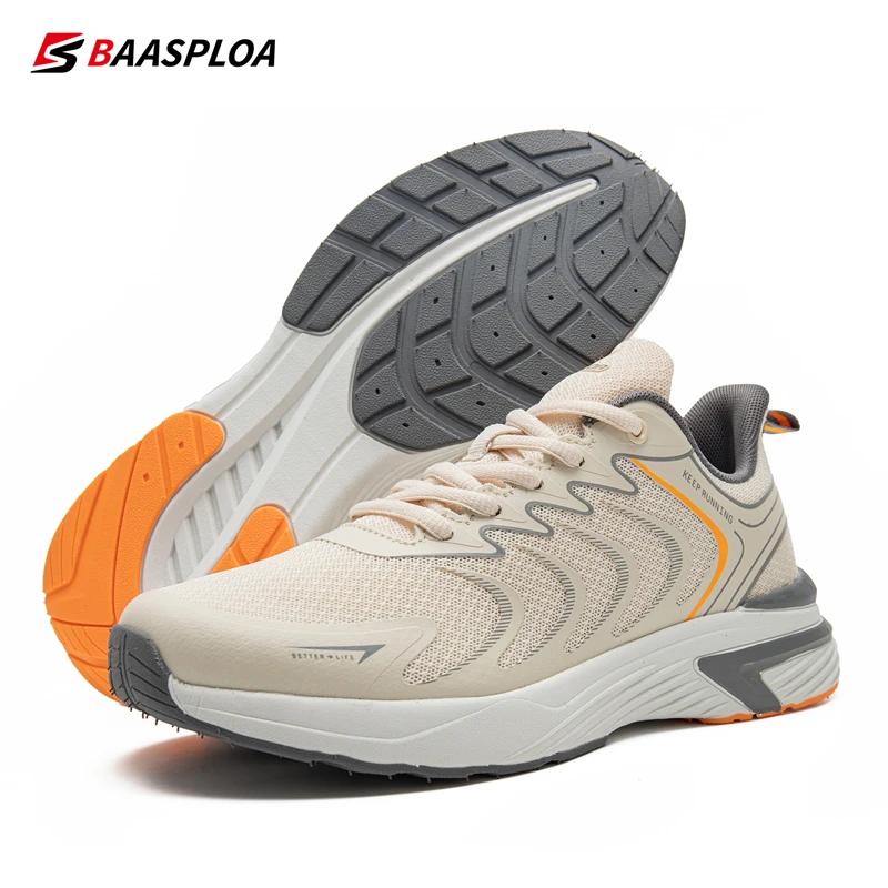 Baasploa-Chaussures de Course Légères en Maille pour Homme, Baskets de Marche Décontractées, Respira