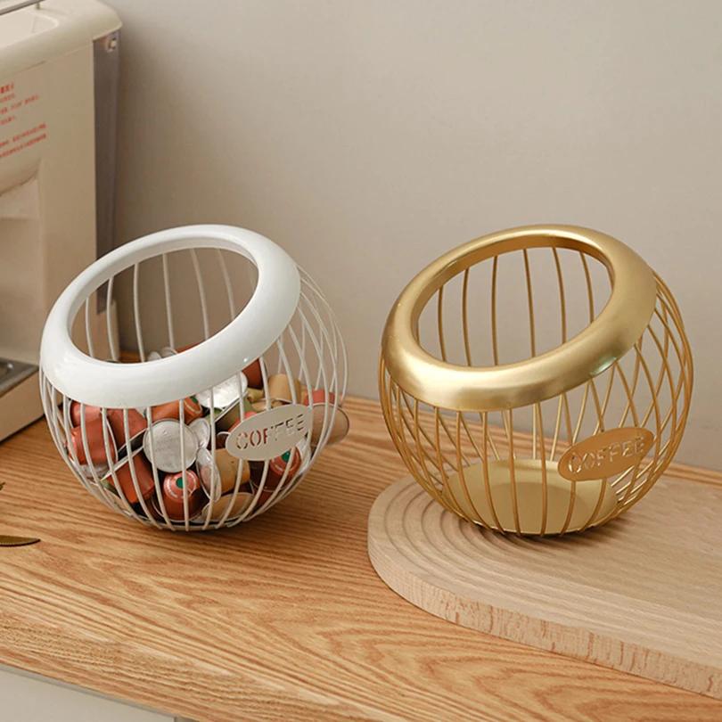 Organisateur créatif de capsules de café en fer, 1 pièce, support de stockage de collations aux frui