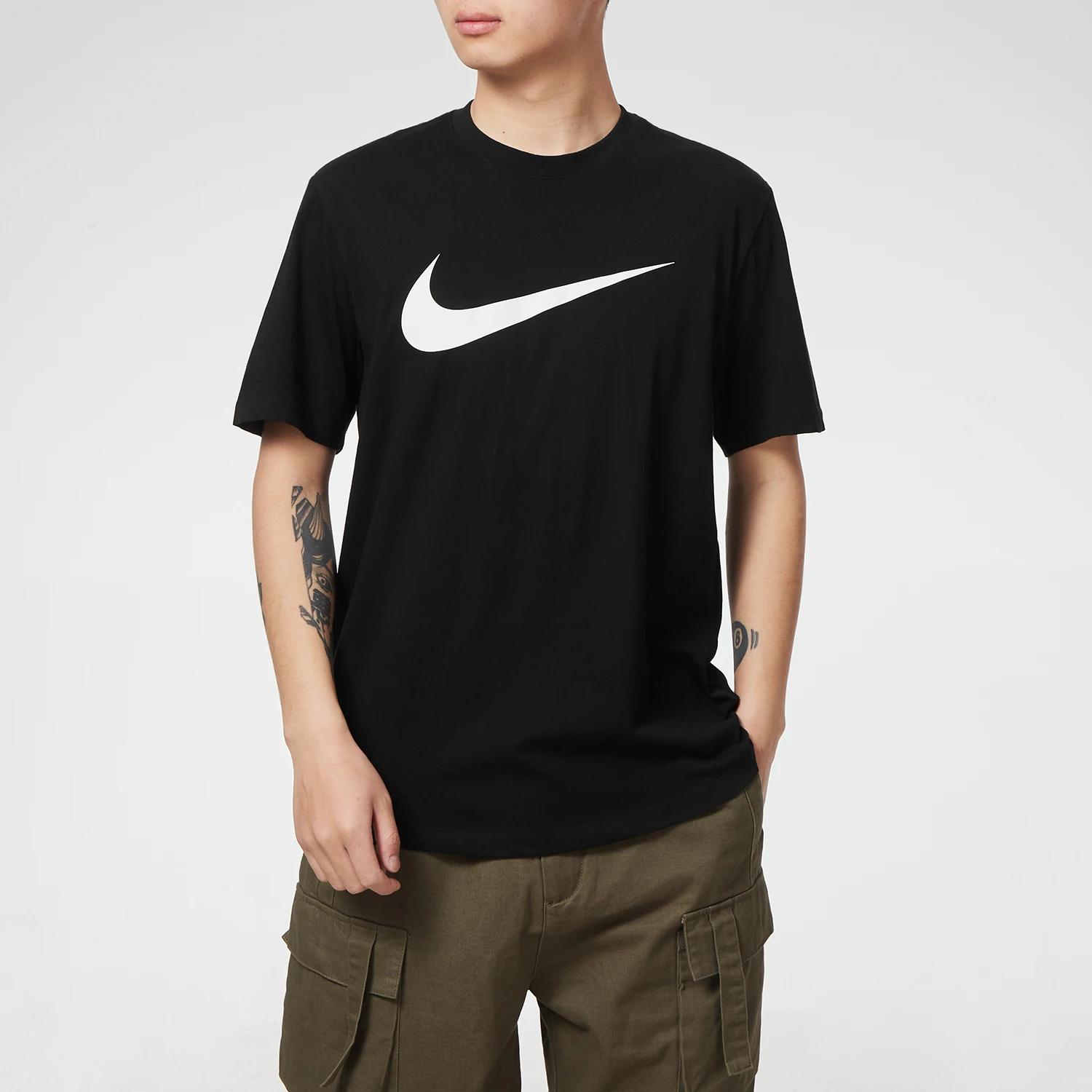 Hauts à manches courtes Nike pour hommes pour l'entraînement physique, vêtements de sport respirants