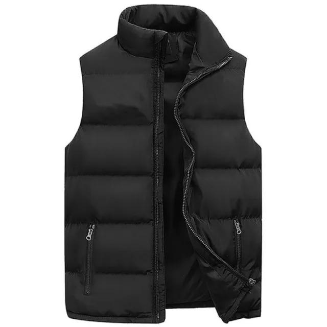 GlaJacket-Veste à col montant pour homme, manteau à fermeture éclair imperméable, gilet décontracté,
