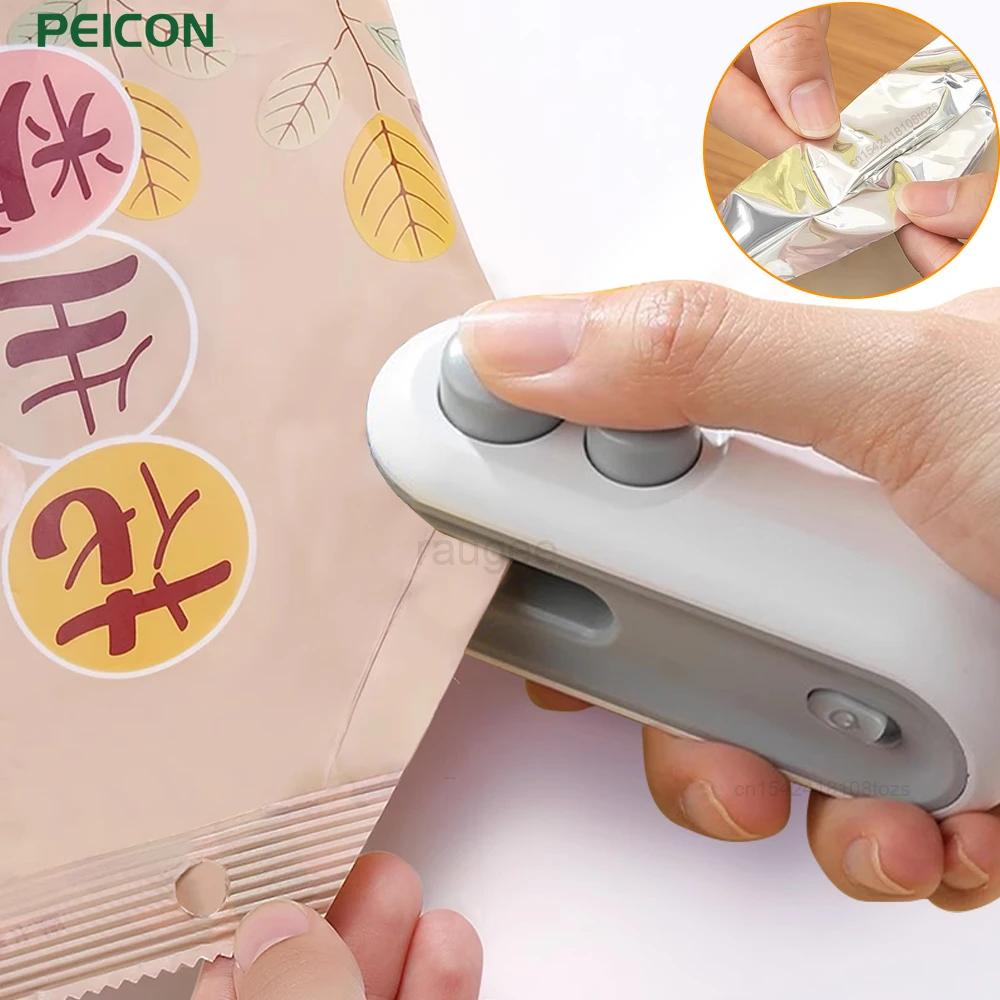 Mini Machine à sceller 2 en 1, thermoscelleuse rechargeable par USB, sac de rangement, emballage en